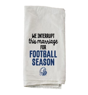 Football Season Drake University Towel